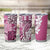Aloha Vintage Plumeria Hawaiian Tapa Pattern Tumbler Cup Pink Hawaiian Tapa Pattern - Polynesian Pride