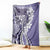 Aloha Vintage Plumeria Hawaiian Tapa Pattern Blanket Purple Hawaiian Tapa Pattern - Polynesian Pride