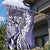 Aloha Vintage Plumeria Hawaiian Tapa Pattern Garden Flag Purple Hawaiian Tapa Pattern - Polynesian Pride