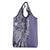 Aloha Vintage Plumeria Hawaiian Tapa Pattern Grocery Bag Purple Hawaiian Tapa Pattern - Polynesian Pride