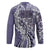 Aloha Vintage Plumeria Hawaiian Tapa Pattern Hockey Jersey Purple Hawaiian Tapa Pattern - Polynesian Pride
