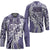 Aloha Vintage Plumeria Hawaiian Tapa Pattern Hockey Jersey Purple Hawaiian Tapa Pattern - Polynesian Pride