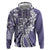 Aloha Vintage Plumeria Hawaiian Tapa Pattern Hoodie Purple Hawaiian Tapa Pattern - Polynesian Pride