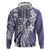 Aloha Vintage Plumeria Hawaiian Tapa Pattern Hoodie Purple Hawaiian Tapa Pattern - Polynesian Pride