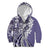 Aloha Vintage Plumeria Hawaiian Tapa Pattern Kid Hoodie Purple Hawaiian Tapa Pattern - Polynesian Pride