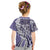 Aloha Vintage Plumeria Hawaiian Tapa Pattern Kid T Shirt Purple Hawaiian Tapa Pattern - Polynesian Pride