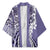 Aloha Vintage Plumeria Hawaiian Tapa Pattern Kimono Purple Hawaiian Tapa Pattern - Polynesian Pride