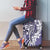 Aloha Vintage Plumeria Hawaiian Tapa Pattern Luggage Cover Purple Hawaiian Tapa Pattern - Polynesian Pride