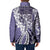 Aloha Vintage Plumeria Hawaiian Tapa Pattern Padded Jacket Purple Hawaiian Tapa Pattern - Polynesian Pride