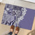 Aloha Vintage Plumeria Hawaiian Tapa Pattern Rubber Doormat Purple Hawaiian Tapa Pattern - Polynesian Pride