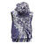 Aloha Vintage Plumeria Hawaiian Tapa Pattern Sleeveless Zip Hoodie Purple Hawaiian Tapa Pattern - Polynesian Pride