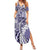 Aloha Vintage Plumeria Hawaiian Tapa Pattern Summer Maxi Dress Purple Hawaiian Tapa Pattern - Polynesian Pride