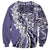 Aloha Vintage Plumeria Hawaiian Tapa Pattern Sweatshirt Purple Hawaiian Tapa Pattern - Polynesian Pride