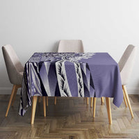 Aloha Vintage Plumeria Hawaiian Tapa Pattern Tablecloth Purple Hawaiian Tapa Pattern - Polynesian Pride