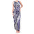 Aloha Vintage Plumeria Hawaiian Tapa Pattern Tank Maxi Dress Purple Hawaiian Tapa Pattern - Polynesian Pride