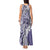 Aloha Vintage Plumeria Hawaiian Tapa Pattern Tank Maxi Dress Purple Hawaiian Tapa Pattern - Polynesian Pride