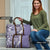 Aloha Vintage Plumeria Hawaiian Tapa Pattern Travel Bag Purple Hawaiian Tapa Pattern - Polynesian Pride