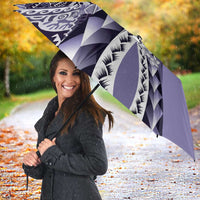 Aloha Vintage Plumeria Hawaiian Tapa Pattern Umbrella Purple Hawaiian Tapa Pattern - Polynesian Pride