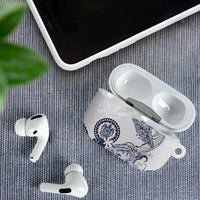 Polynesian Manta Ray AirPods Case Blue Floral Turtle Tattoo - Polynesian Pride