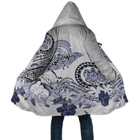 Polynesian Manta Ray Cloak Blue Floral Turtle Tattoo - Polynesian Pride
