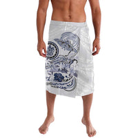 Polynesian Manta Ray Lavalava Blue Floral Turtle Tattoo - Polynesian Pride