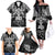 New Zealand Rugby Family Matching Off Shoulder Long Sleeve Dress and Hawaiian Shirt Black Haka Dance With NZ Champions History LT9 - Polynesian Pride