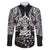 New Zealand Rugby Family Matching Summer Maxi Dress and Hawaiian Shirt Black Haka Dance With NZ Champions History LT9 Dad's Shirt - Long Sleeve Black - Polynesian Pride