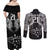 Custom New Zealand Rugby Couples Matching Off Shoulder Maxi Dress and Long Sleeve Button Shirt Black Haka Dance With NZ Champions History LT9 - Polynesian Pride