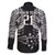 Custom New Zealand Rugby Family Matching Off Shoulder Long Sleeve Dress and Hawaiian Shirt Black Haka Dance With NZ Champions History LT9 - Polynesian Pride