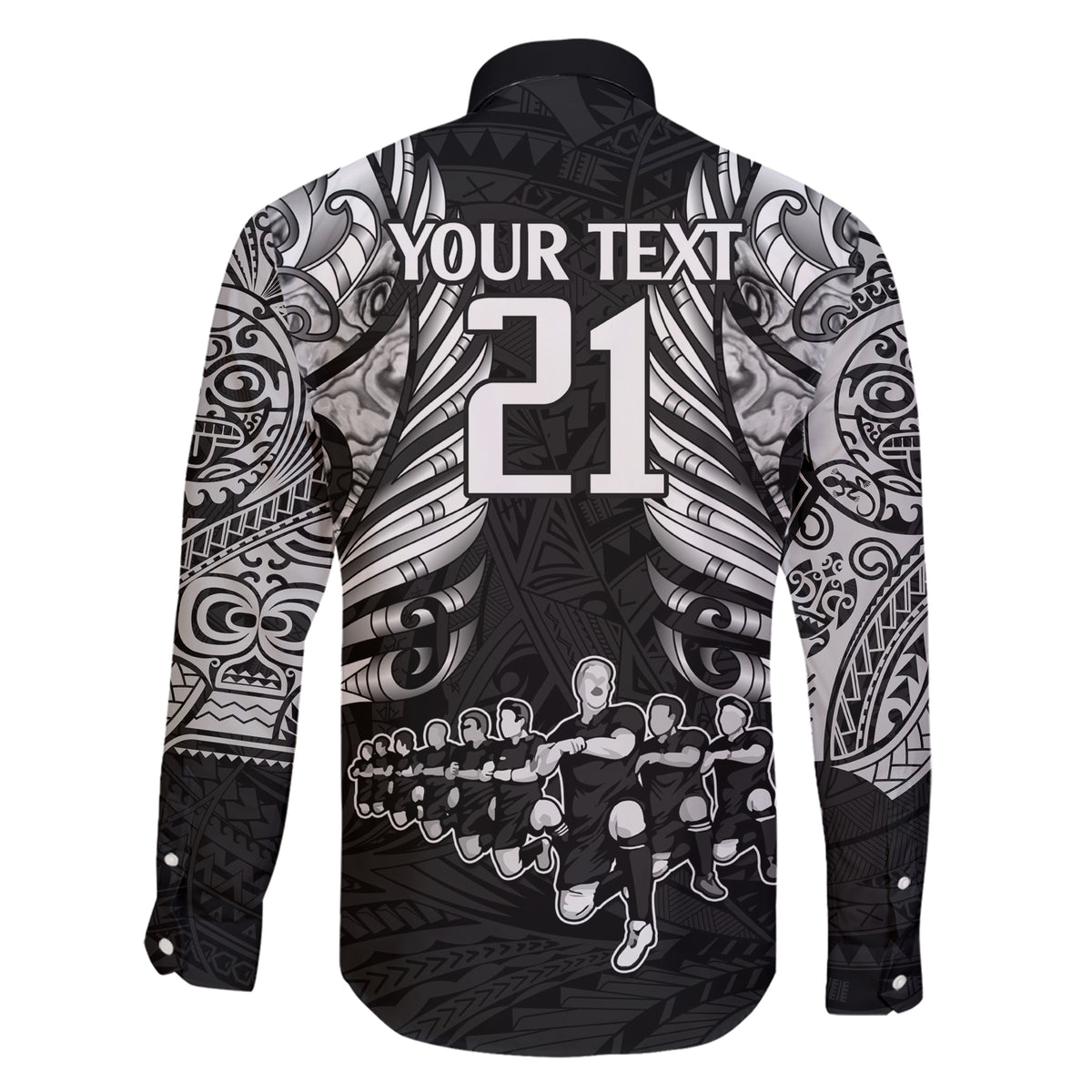 Custom New Zealand Rugby Family Matching Short Sleeve Bodycon Dress and Hawaiian Shirt Black Haka Dance With NZ Champions History LT9 - Polynesian Pride