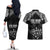 NZ Rugby Couples Matching Off The Shoulder Long Sleeve Dress and Hawaiian Shirt Kapa Opango Maori Haka With Years of The All Black Champions LT9 - Polynesian Pride
