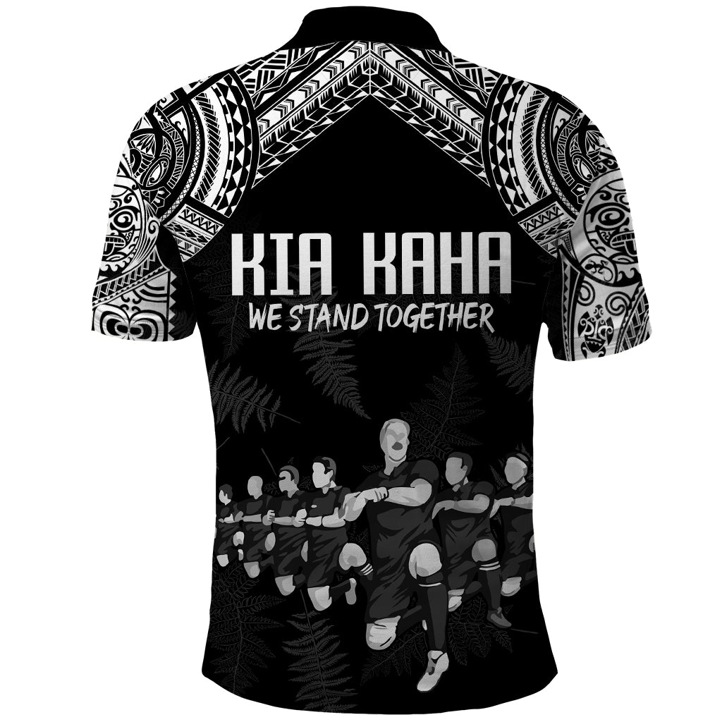 NZ Rugby Polo Shirt Kapa Opango Maori Haka With Years of The All Black Champions LT9 - Polynesian Pride