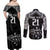 Custom NZ Rugby Couples Matching Off Shoulder Maxi Dress and Long Sleeve Button Shirt Kapa Opango Maori Haka With Years of The All Black Champions LT9 - Polynesian Pride