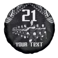 Custom NZ Rugby Spare Tire Cover Kapa Opango Maori Haka With Years of The All Black Champions LT9 - Polynesian Pride