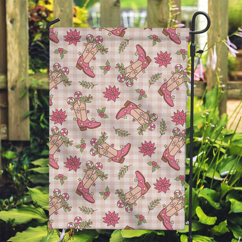 Beige Paniolo Palaka Hawaiian Cowgirl Christmas Garden Flag LT9 Garden Flag Beige - Polynesian Pride