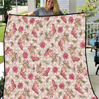 Beige Paniolo Palaka Hawaiian Cowgirl Christmas Quilt LT9 Beige - Polynesian Pride