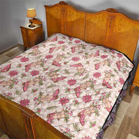 Beige Paniolo Palaka Hawaiian Cowgirl Christmas Quilt LT9 - Polynesian Pride