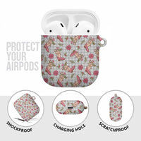 Gray Paniolo Palaka Hawaiian Cowgirl Christmas AirPods Case - Polynesian Pride