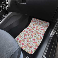 Gray Paniolo Palaka Hawaiian Cowgirl Christmas Car Mats - Polynesian Pride
