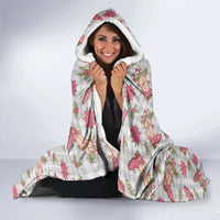 Gray Paniolo Palaka Hawaiian Cowgirl Christmas Hooded Blanket - Polynesian Pride