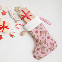 Pink Paniolo Palaka Hawaiian Cowgirl Christmas Stocking - Polynesian Pride
