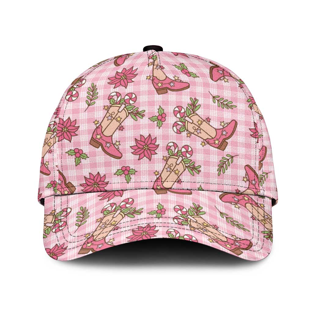 Pink Paniolo Palaka Hawaiian Cowgirl Christmas Classic Cap - Polynesian Pride