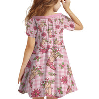 Pink Paniolo Palaka Hawaiian Cowgirl Christmas Family Matching Puletasi and Hawaiian Shirt LT9 - Polynesian Pride