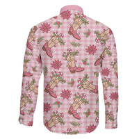 Pink Paniolo Palaka Hawaiian Cowgirl Christmas Family Matching Puletasi and Hawaiian Shirt LT9 - Polynesian Pride