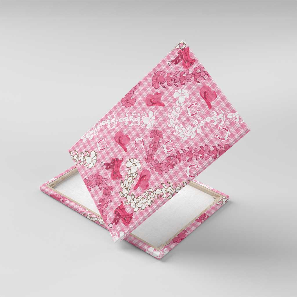 Paniolo Palaka Hawaiian Cowgirl Canvas Wall Art - Polynesian Pride