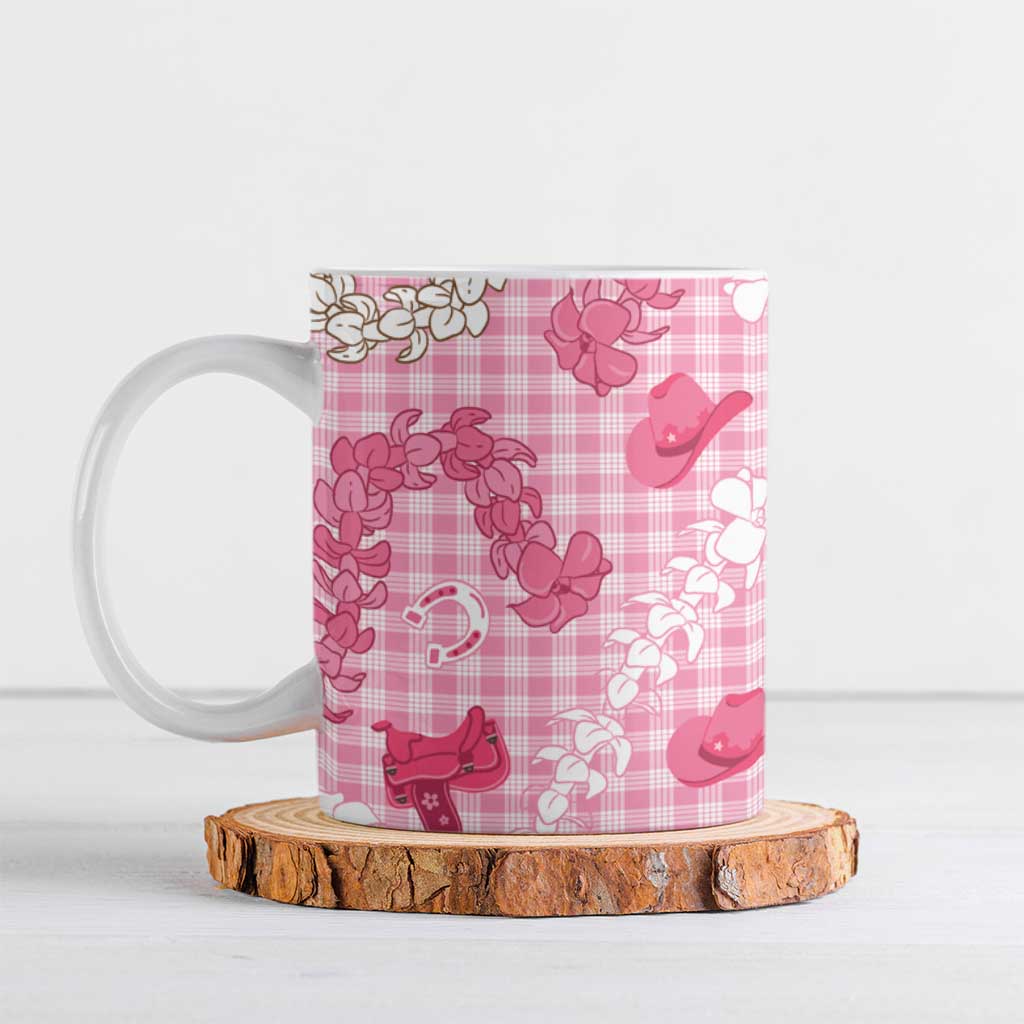 Paniolo Palaka Hawaiian Cowgirl Ceramic Mug - Polynesian Pride