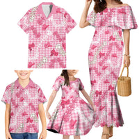 Paniolo Palaka Hawaiian Cowgirl Family Matching Mermaid Dress and Hawaiian Shirt - Polynesian Pride