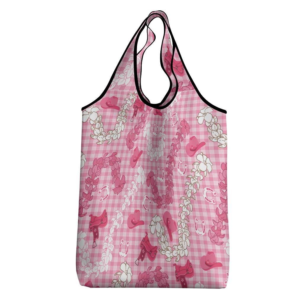 Paniolo Palaka Hawaiian Cowgirl Grocery Bag - Polynesian Pride