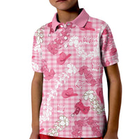 Paniolo Palaka Hawaiian Cowgirl Kid Polo Shirt - Polynesian Pride