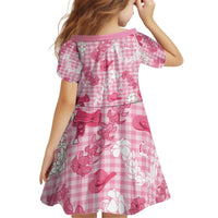 Paniolo Palaka Hawaiian Cowgirl Kid Short Sleeve Dress - Polynesian Pride